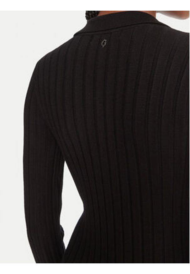Guess Sukienka dzianinowa W5BK60 Z2YJ2 Czarny Slim Fit. Kolor: czarny. Materiał: wiskoza
