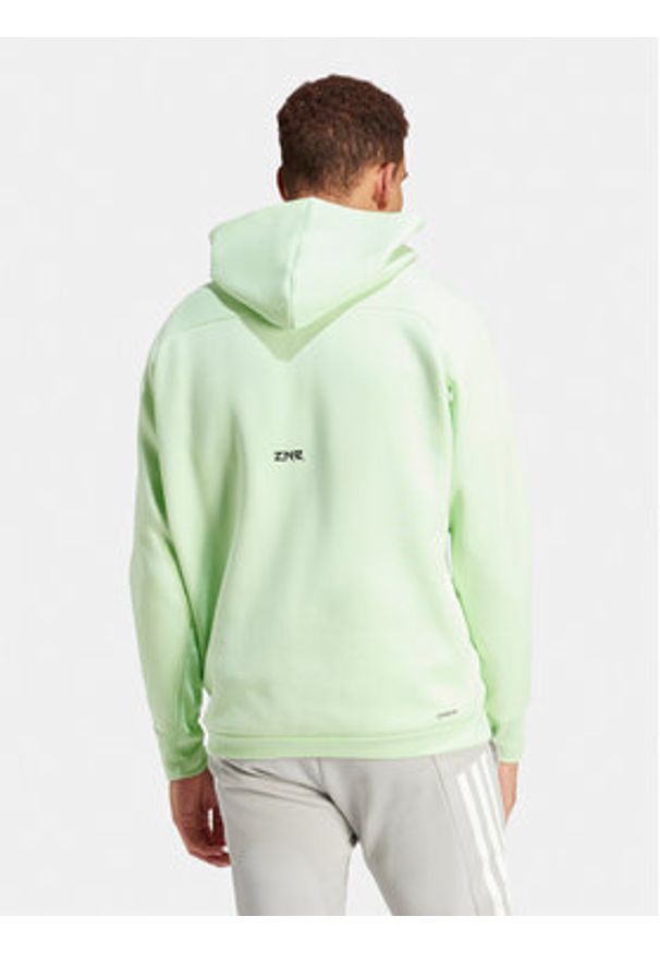Adidas - adidas Bluza Z.N.E. Premium IR5212 Zielony Loose Fit. Kolor: zielony. Materiał: syntetyk, bawełna