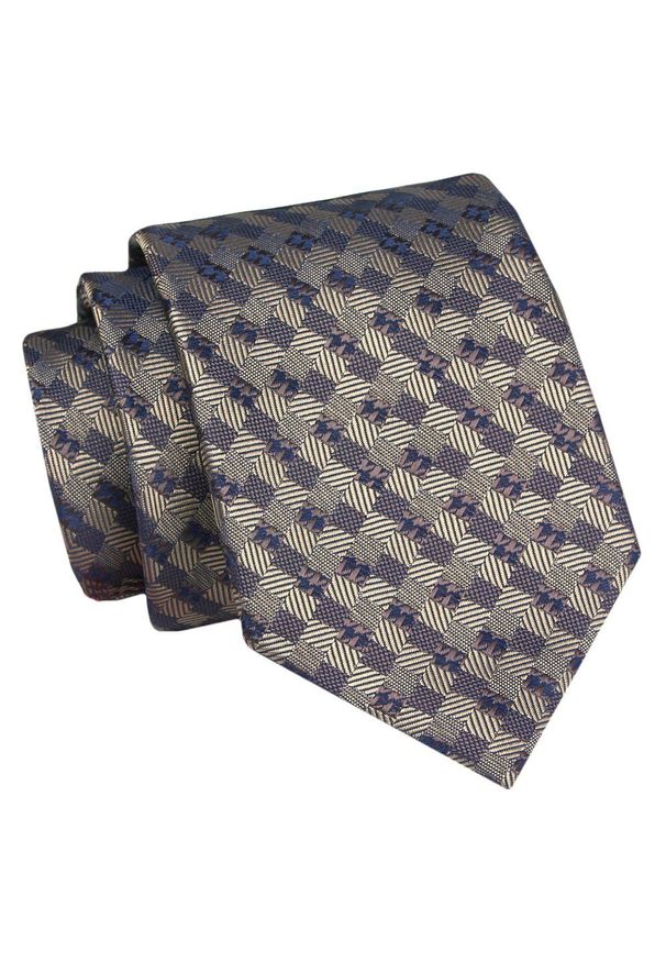 Męski Krawat - Odcienie Brązu - Angelo di Monti. Kolor: brązowy, wielokolorowy, beżowy. Materiał: tkanina. Styl: elegancki, wizytowy