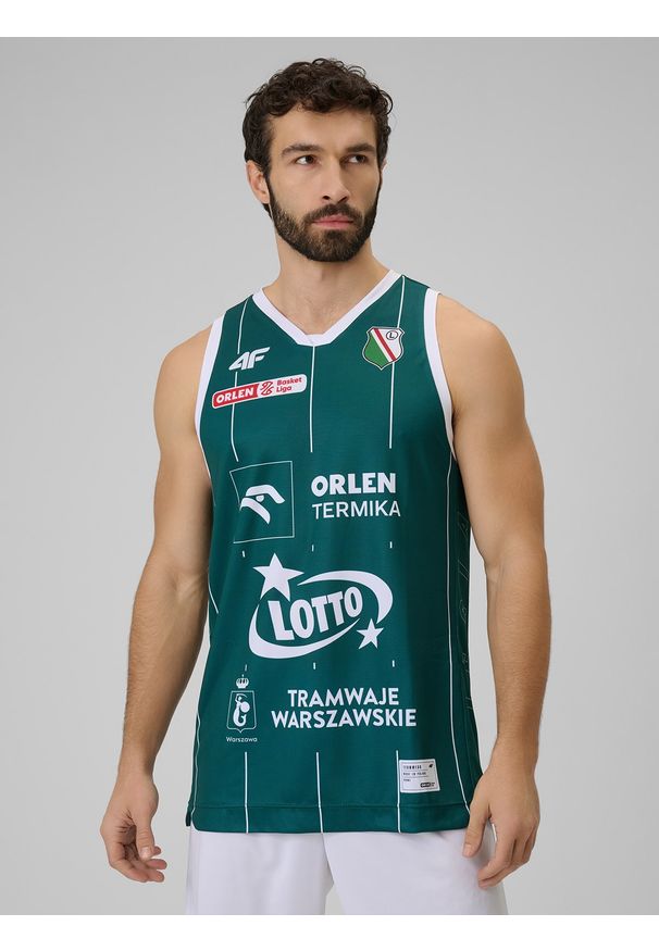 4f - 4F Koszulka meczowa replika domowa z sezonu 2025/26 męska 4F x Legia Warszawa - zielona XXL. Kolor: zielony. Materiał: materiał. Wzór: nadruk. Sport: fitness