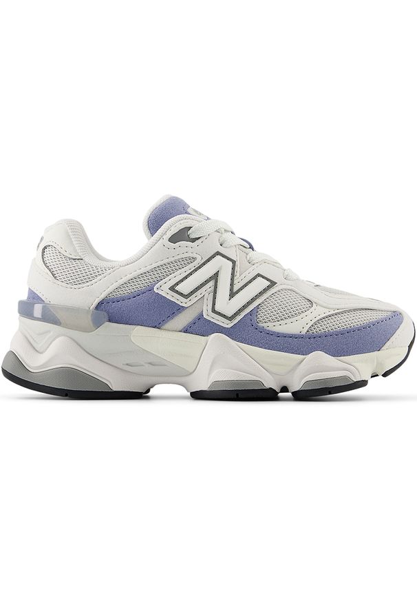 Buty dziecięce New Balance PC9060BL – fioletowe. Okazja: na uczelnię, na co dzień. Kolor: fioletowy. Materiał: materiał, syntetyk, guma. Szerokość cholewki: normalna. Sport: turystyka piesza