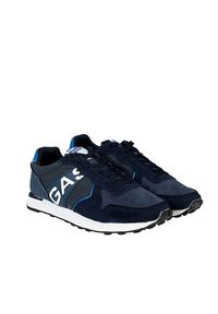 Gas Sneakersy Parris NBX | GAM223220 | Mężczyzna | Granatowy. Kolor: niebieski. Materiał: skóra ekologiczna. Wzór: aplikacja