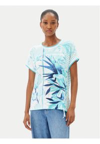 Olsen T-Shirt 11105047 Niebieski Regular Fit. Kolor: niebieski. Materiał: wiskoza