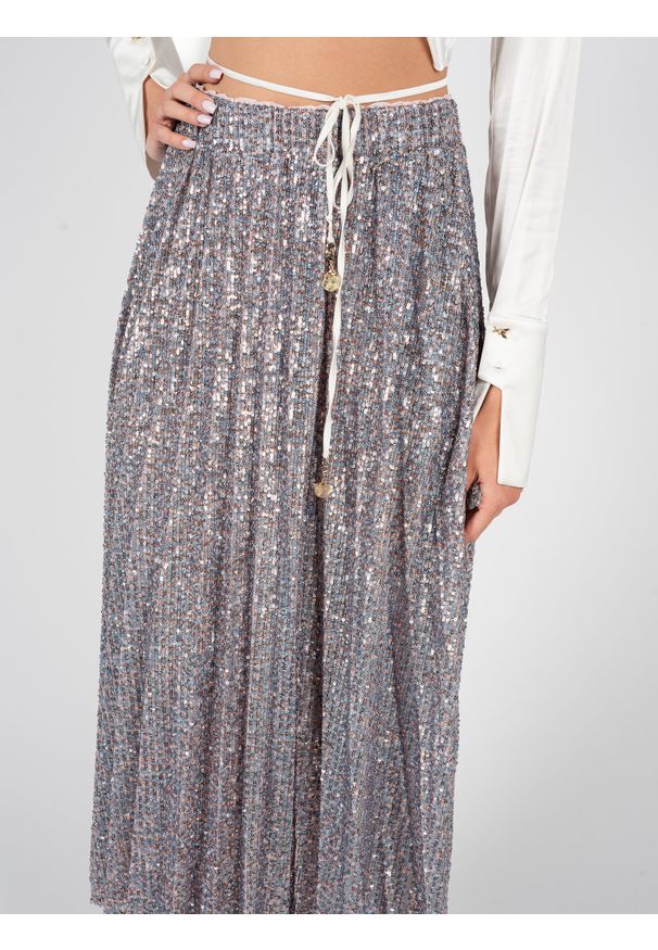 Patrizia Pepe Spódnica | 8G0272/A022 | Kobieta | Różowy, Fioletowy. Okazja: na co dzień. Kolor: fioletowy, wielokolorowy, różowy. Materiał: poliamid, elastan. Wzór: aplikacja. Sezon: lato. Styl: klasyczny, casual, elegancki