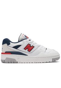 Buty New Balance GSB550ED - białe. Okazja: na co dzień. Kolor: biały. Materiał: guma, materiał, syntetyk, zamsz. Szerokość cholewki: normalna. Sport: koszykówka