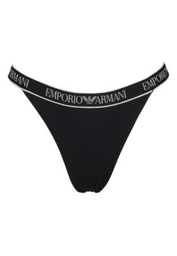 Emporio Armani Underwear Komplet stringów EW000405 AF19026 MC005 Czarny. Kolor: czarny. Materiał: bawełna
