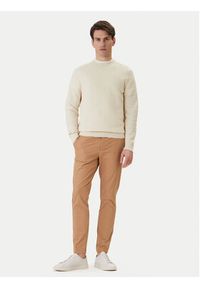 BOSS Sweter H-Imberto 50545283 Beżowy Regular Fit. Kolor: beżowy. Materiał: bawełna #5