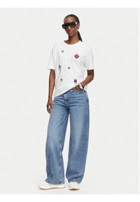 Liu Jo T-Shirt WF6324 J0088 Biały Regular Fit. Kolor: biały. Materiał: bawełna #5