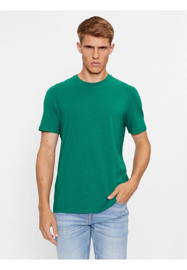 s.Oliver T-Shirt 2135686 Zielony Regular Fit. Kolor: zielony. Materiał: bawełna