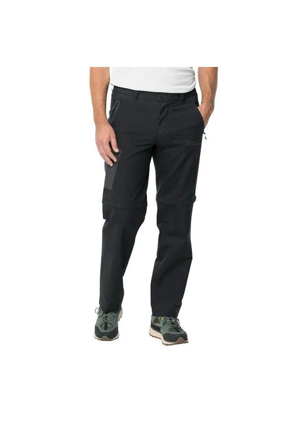 Spodnie trekkingowe męskie Jack Wolfskin Active Track Zip Off. Kolor: szary. Sezon: jesień