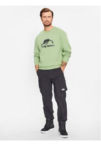 Helly Hansen Bluza Yu Crew Sweater 2.0 53891 Zielony Regular Fit. Kolor: zielony. Materiał: bawełna #5