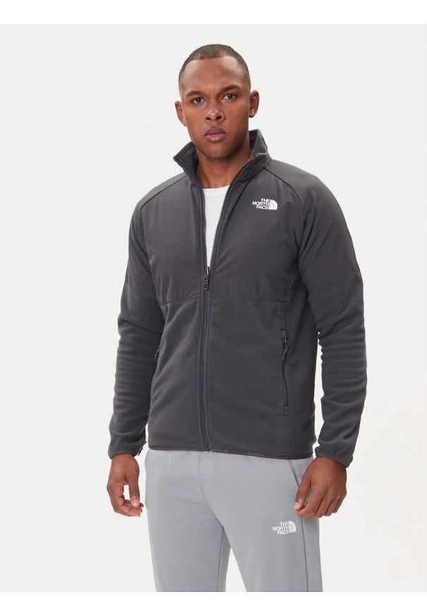 The North Face Polar Glacier NF0A89JG Szary Regular Fit. Kolor: szary. Materiał: syntetyk