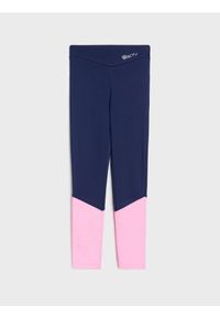 Sinsay - Legginsy sportowe - granatowy. Kolor: niebieski. Styl: sportowy
