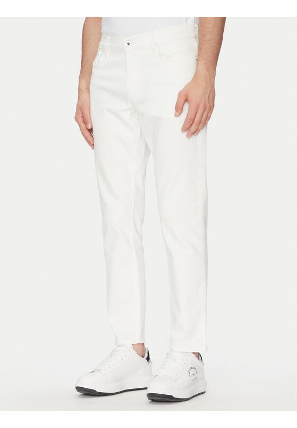 Karl Lagerfeld Jeans Jeansy A2M10136 Biały Tapered Fit. Kolor: biały
