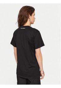 Karl Lagerfeld - KARL LAGERFELD T-Shirt A1W17025 Czarny Relaxed Fit. Typ kołnierza: dekolt w karo. Kolor: czarny. Materiał: bawełna #4