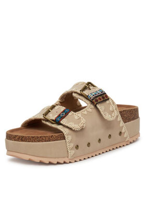 DeeZee Klapki LB-P1684 Beżowy. Kolor: beżowy. Materiał: syntetyk, materiał