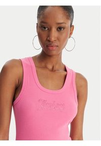 Juicy Couture Top Thin Strap JCWLV126308 Różowy Slim Fit. Kolor: różowy. Materiał: bawełna #2