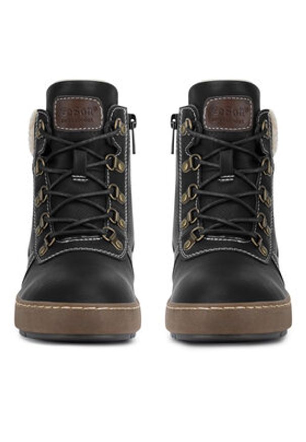 Go Soft Trzewiki WS5586-26 Czarny. Kolor: czarny. Materiał: materiał