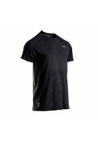 ARTENGO - Koszulka tenisowa męska Artengo TTS 500 Soft. Kolor: czarny. Materiał: poliester, poliamid, materiał. Sport: tenis