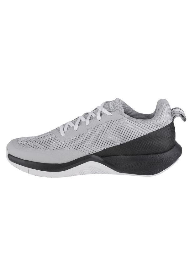 Buty do tenisa męskie Wilson Rush Pro Lite. Zapięcie: sznurówki. Kolor: szary. Materiał: guma, materiał, syntetyk. Szerokość cholewki: normalna. Sport: tenis