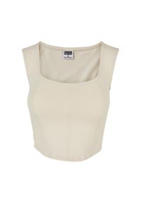 Tank top court kobiety Urban Classics. Kolor: biały. Długość: krótkie #1