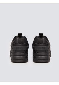 Big-Star - Sneakersy męskie ze skóry ekologicznej czarne OO174584 906. Okazja: na co dzień. Nosek buta: okrągły. Kolor: czarny. Materiał: skóra ekologiczna #5