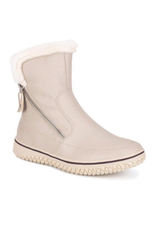 Rieker Botki Z4281-60 Beżowy. Kolor: beżowy. Materiał: materiał