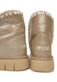 Mou Śniegowce MU.FW531002B Beżowy. Kolor: beżowy. Materiał: zamsz, skóra #4