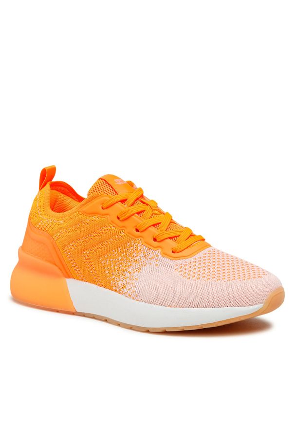 Sneakersy Sprandi WP07-01536-04 Dark Orange. Kolor: pomarańczowy. Materiał: materiał