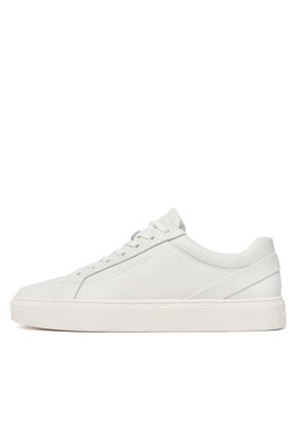 Calvin Klein Sneakersy Low Top Lace Up Archive Stripe HM0HM01292 Biały. Kolor: biały. Materiał: skóra