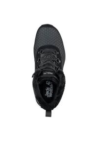 Buty trekkingowe damskie Jack Wolfskin Snowcrawler High Texapore. Wysokość cholewki: za kostkę. Zapięcie: sznurówki. Kolor: szary, wielokolorowy. Materiał: materiał, tkanina, skóra. Szerokość cholewki: normalna. Styl: sportowy