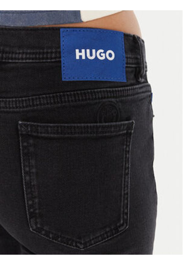 Hugo - HUGO Jeansy Getti_B 50546332 Czarny Flare Fit. Kolor: czarny