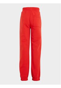 TOMMY HILFIGER - Tommy Hilfiger Spodnie dresowe KB0KB08791 Czerwony Regular Fit. Kolor: czerwony. Materiał: bawełna #4