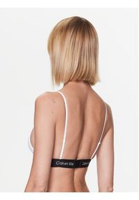 Calvin Klein Underwear Biustonosz braletka Unlined 000QF7217E Biały. Kolor: biały. Materiał: bawełna