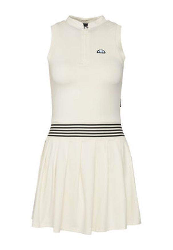 Ellesse Sukienka codzienna Medusa SGZ21966 Biały Slim Fit. Okazja: na co dzień. Kolor: biały. Materiał: syntetyk. Typ sukienki: proste. Styl: casual