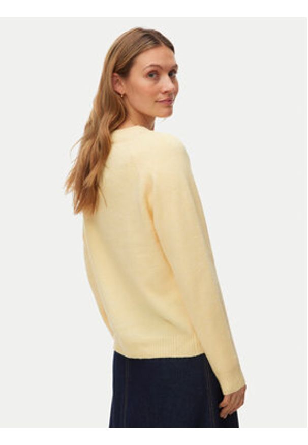 Vero Moda Sweter Doffy 10201022 Żółty Regular Fit. Kolor: żółty. Materiał: syntetyk