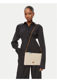 Pinko Torebka Flat Classic PE 24 PCPL 100455 A1K1 Biały. Kolor: biały. Materiał: skórzane #3