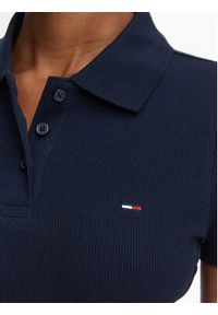 Tommy Jeans Polo DW0DW22327 Granatowy Slim Fit. Typ kołnierza: polo. Kolor: niebieski. Materiał: bawełna #3
