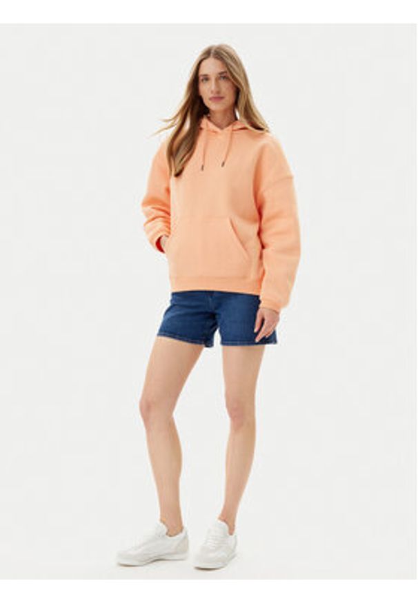 Volcom Bluza Stone Heart Up B4112509 Pomarańczowy Oversize. Kolor: pomarańczowy. Materiał: bawełna