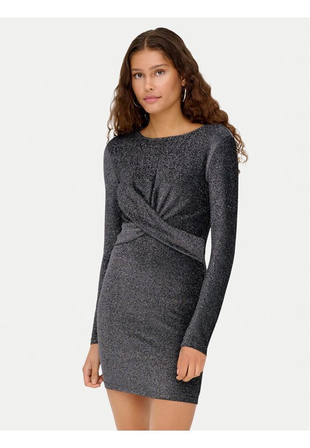 only - ONLY Sukienka koktajlowa Rich 15360278 Szary Regular Fit. Kolor: szary. Materiał: syntetyk. Styl: wizytowy