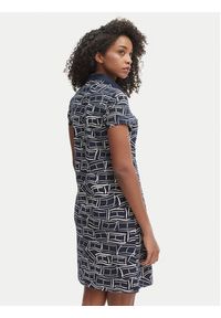 TOMMY HILFIGER - Tommy Hilfiger Sukienka codzienna 1985 Pique WW0WW49719 Granatowy Regular Fit. Okazja: na co dzień. Kolor: niebieski. Materiał: bawełna. Typ sukienki: proste. Styl: casual #3