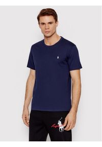 Polo Ralph Lauren T-Shirt Sle 714844756002 Granatowy Regular Fit. Typ kołnierza: polo. Kolor: niebieski. Materiał: bawełna