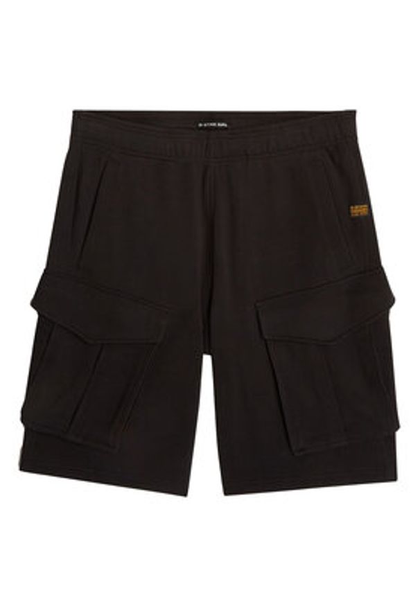 G-Star RAW - G-Star Raw Szorty sportowe Rovic D24452-D257 Czarny Relaxed Fit. Kolor: czarny. Materiał: bawełna. Styl: sportowy