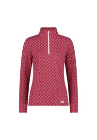 Golf damska narciarska CMP 33L0486. Typ kołnierza: golf. Kolor: czerwony, wielokolorowy, biały. Sezon: zima. Sport: golf, narciarstwo #1