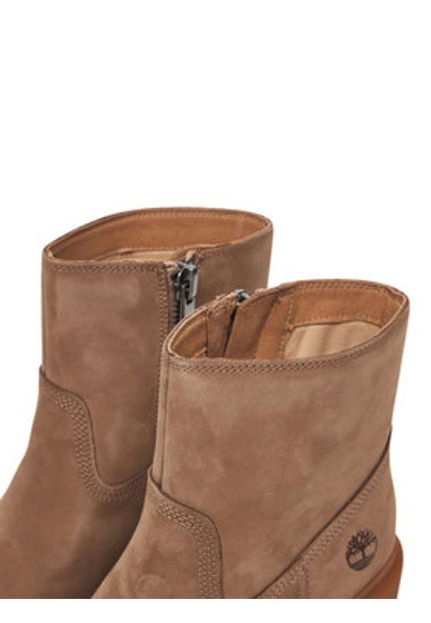 Timberland Botki Allington TB0A26WAEN51 Beżowy. Kolor: beżowy. Materiał: nubuk, skóra