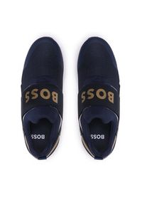 BOSS - Boss Sneakersy J29335 S Granatowy. Kolor: niebieski. Materiał: materiał #4
