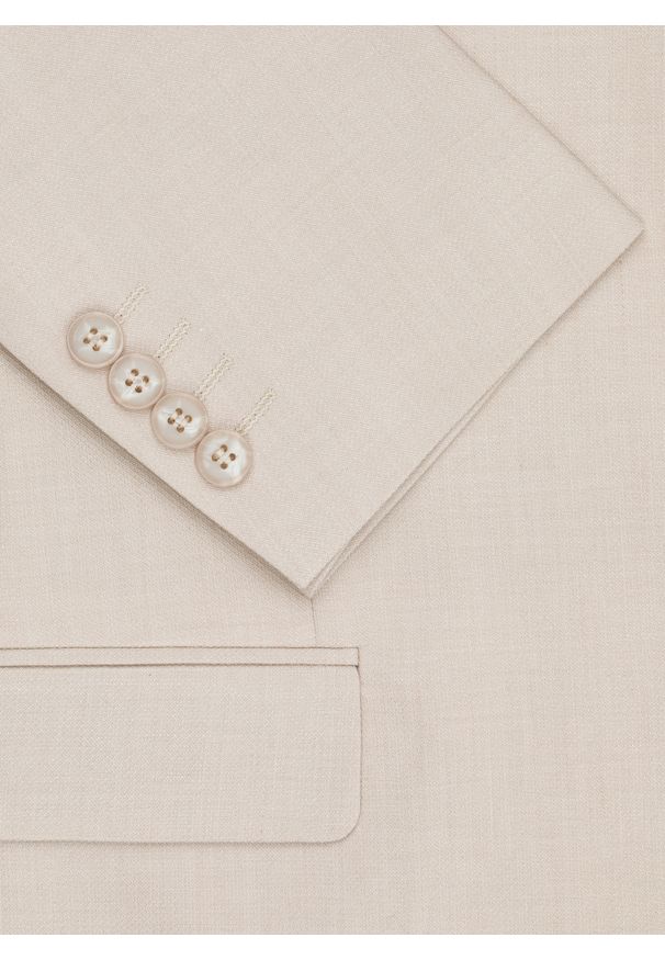 Pako Lorente - PAKO LORENTE – Marynarka garniturowa w kolorze beżowym. Kolor: beżowy. Materiał: poliester, wełna, elastan, wiskoza. Wzór: gładki