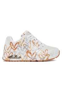 skechers - Buty na co dzień damskie SKECHERS UNO METALLIC LOVE eko skóra tgd. Okazja: na co dzień. Kolor: wielokolorowy. Materiał: skóra. Model: Skechers Sport. Sport: turystyka piesza