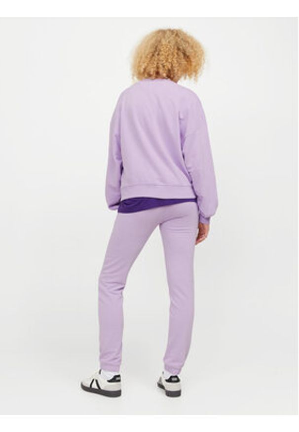 JJXX Bluza Riley 12248650 Fioletowy Regular Fit. Kolor: fioletowy. Materiał: bawełna, syntetyk