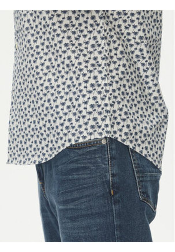 TOMMY HILFIGER - Tommy Hilfiger Koszula MW0MW38585 Beżowy Slim Fit. Kolor: beżowy. Materiał: bawełna